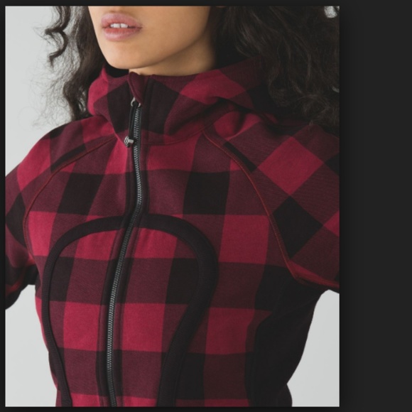lululemon athletica Jackets & Blazers - Lululemon Scuba Hoodie II Mini Camp Check Plaid